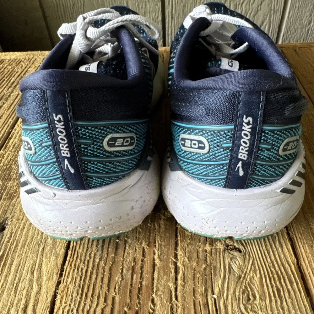 Brooks Glycerin 20 Peacoat Lilac Blue Running Shoes 1203701B499 Womens Size 6.5